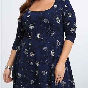 Torrid Quarter Sleeve Skater Dress